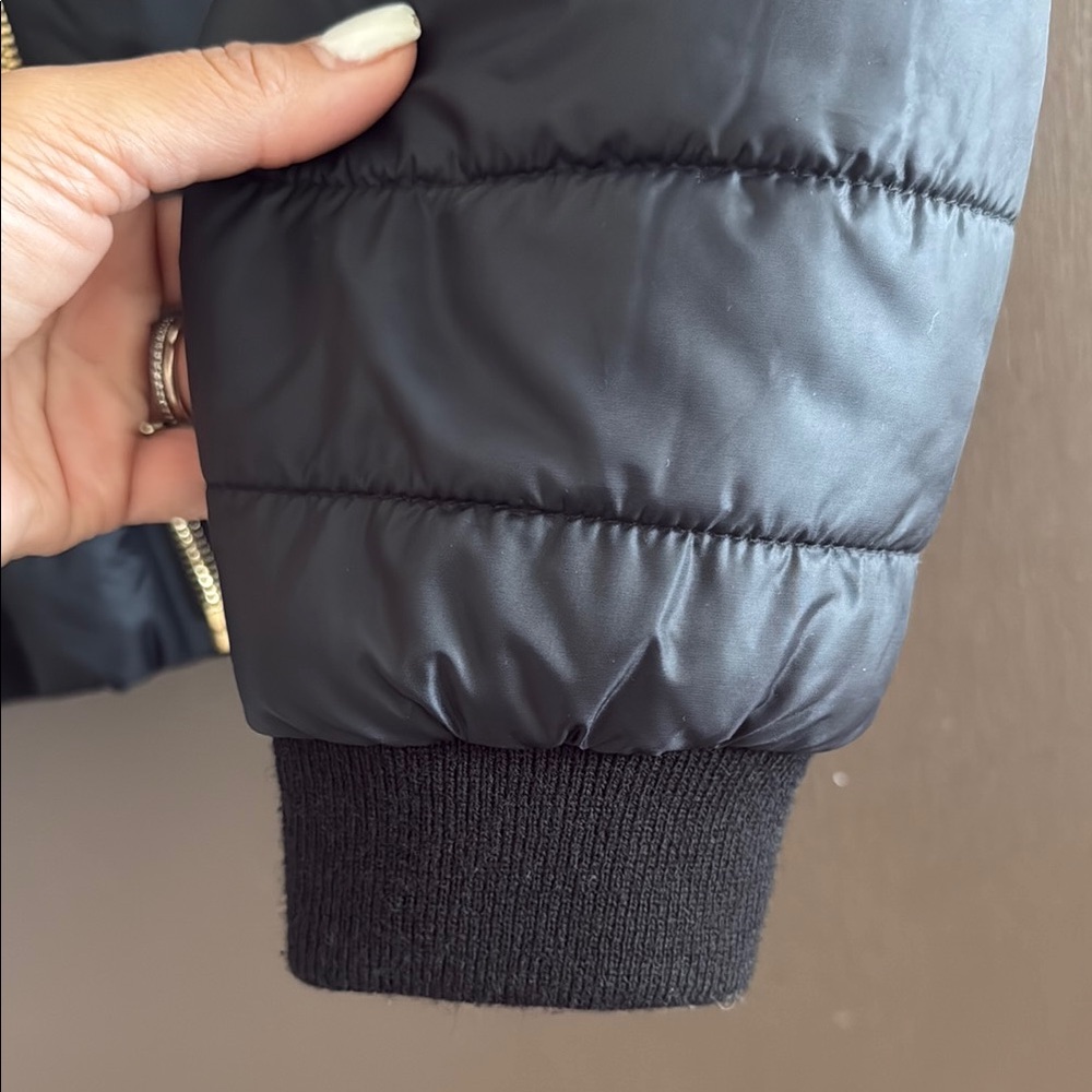 Aviator nation Black Puffer Jacket with 5 stripes size M - Picture 4 of 7